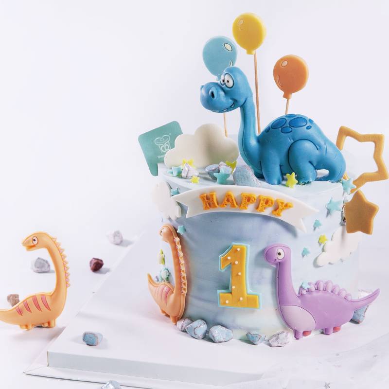 Set Moldes Silicona Little Dinosaurs 9p - QCS-59S