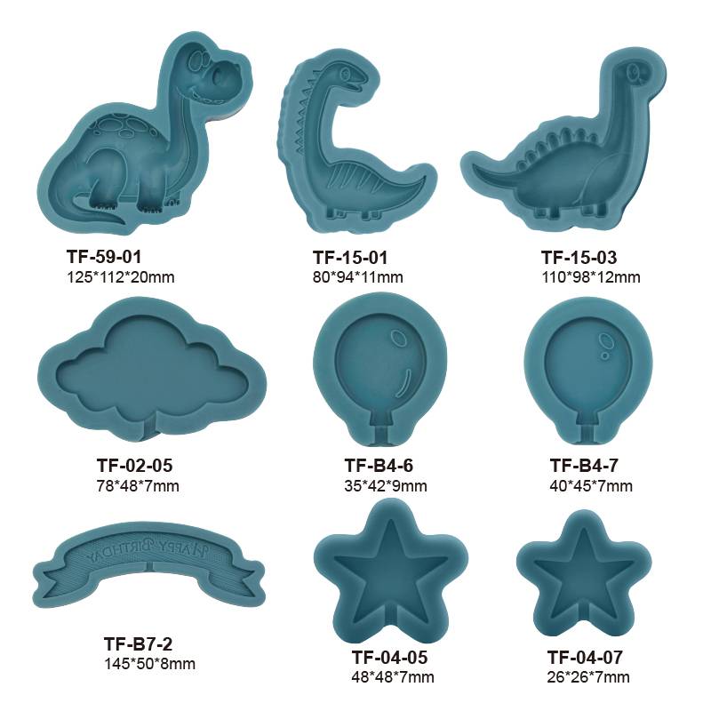 Set Moldes Silicona Little Dinosaurs 9p - QCS-59S - Imagen 2