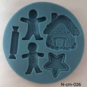 Molde de Silicona Figuras de Jengibre 1p - N-CM-026