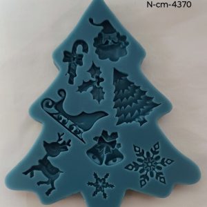 Molde de Silicona Decoraciones Navideñas 2 1p - N-CM-4370