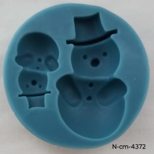 Molde de Silicona 2 Snowman 1p - N-CM-4372