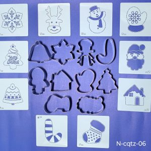 Caja Decoracion de Galletas Navideñas 20p - N-CQTZ-06